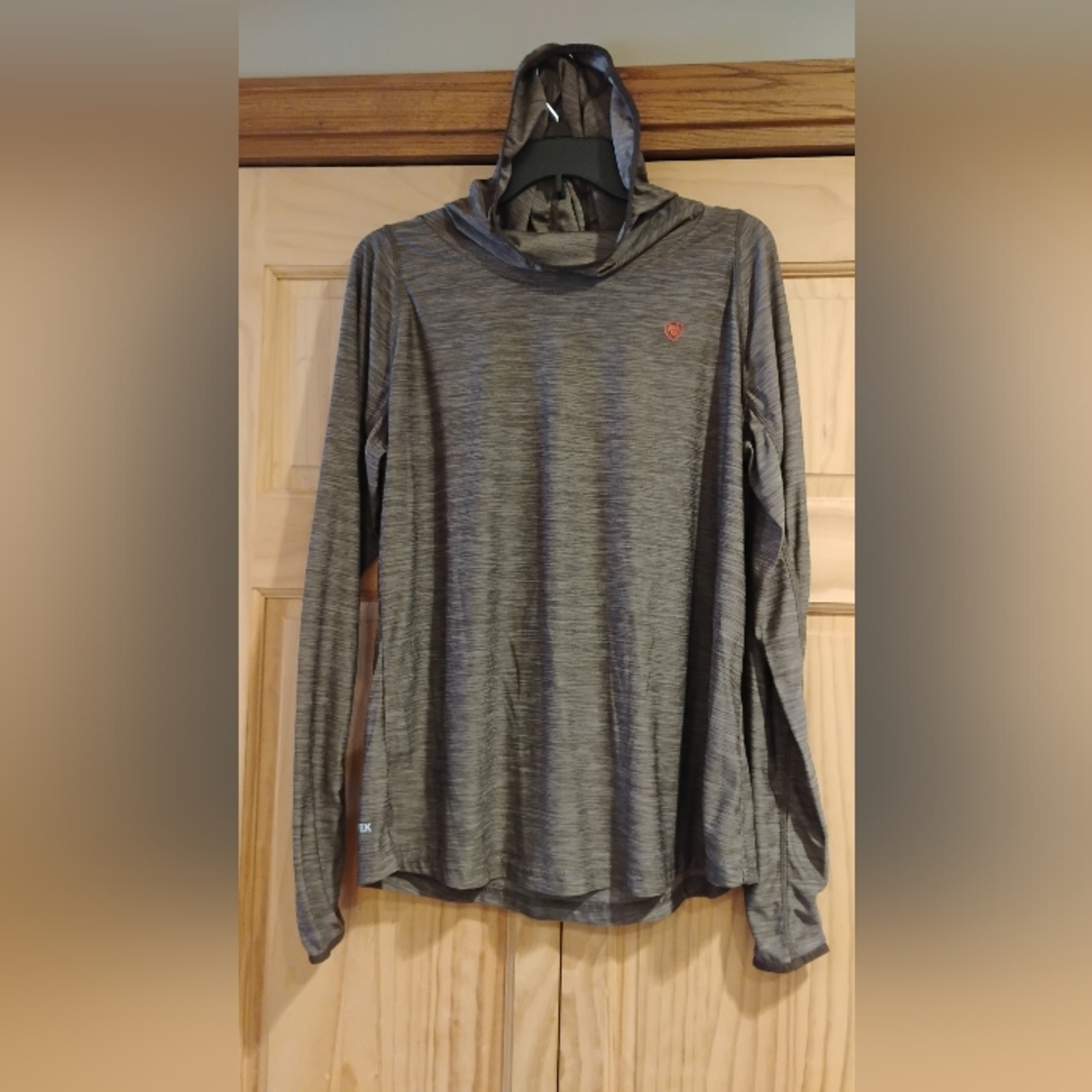 Ariat Women's AriatTek  Laguna Long Sleeve Hoodie in Brazil Nut color